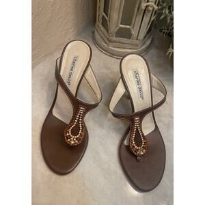 Charles David designer heels brown sz 38